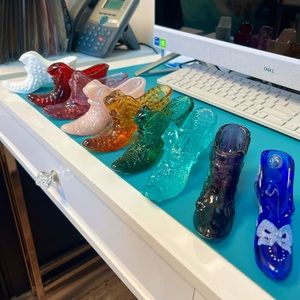 9 Fenton Glass Shoes 👠 BUNDLE
